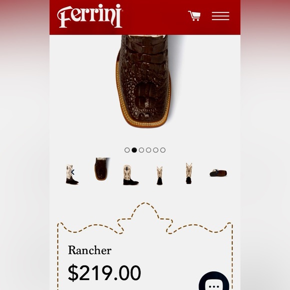 Ferrini all leather cowboy boots - Picture 12 of 13